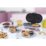 GOFRISÜTŐ, DUPLA, SZÍV ALAKÚ