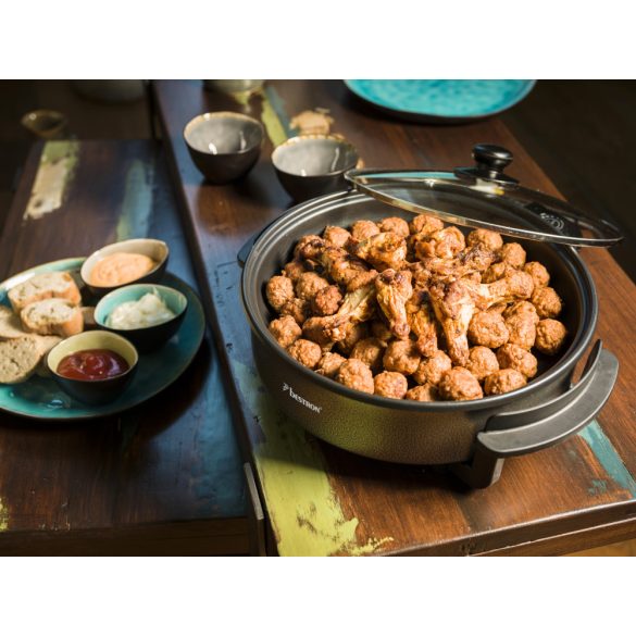 MULTIFUNKCIÓS ELEKTROMOS PARTI SERPENYŐ